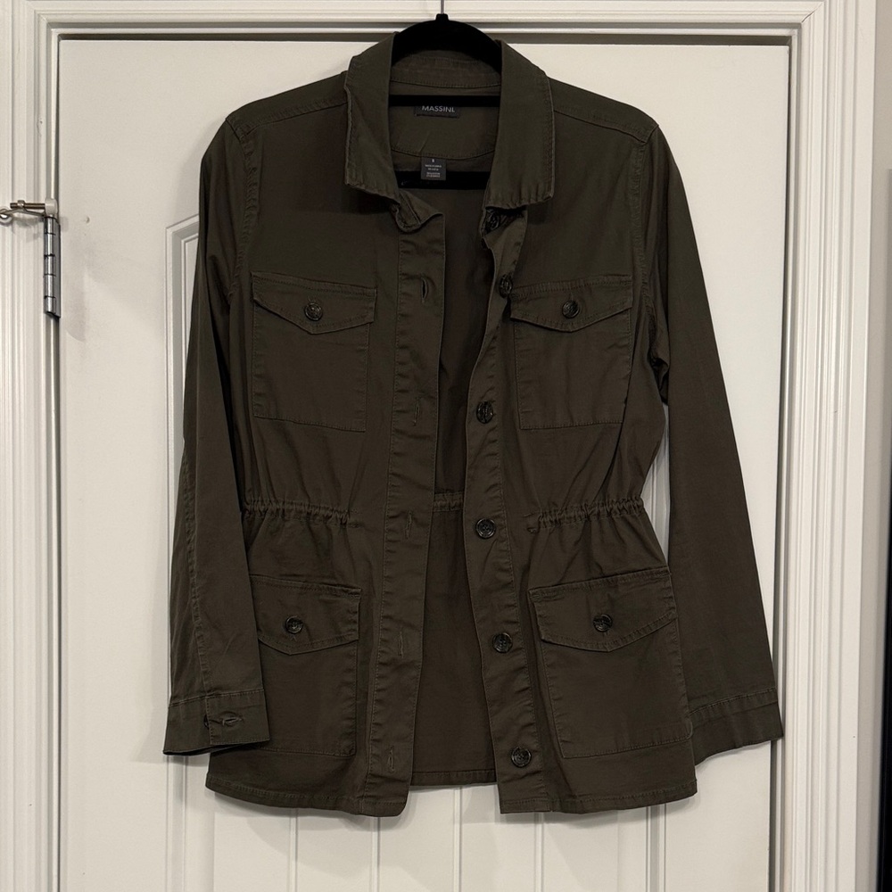 Massini Women's Dark Green Utility Jacket, Size S